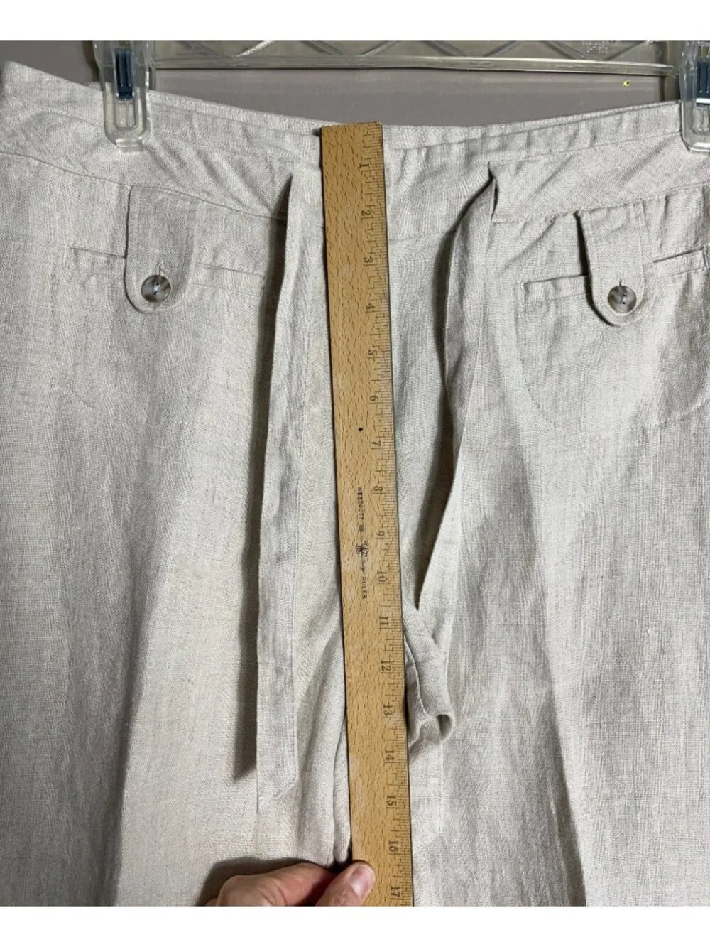 NWT Linen Pants Flax Resort Coastal Vacation Brunch Festival Charter Club Wom 12